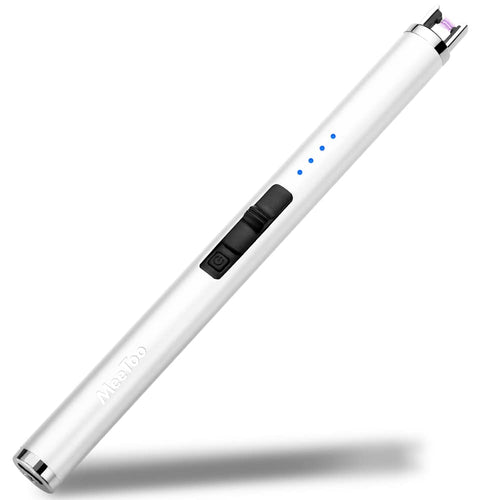MeeToo Candle Electric Lighter Rechargeable USB Type-C Lighters for Candle Christmas Kitchen Camping Party, Gifts for Wife Women Men Nana Black